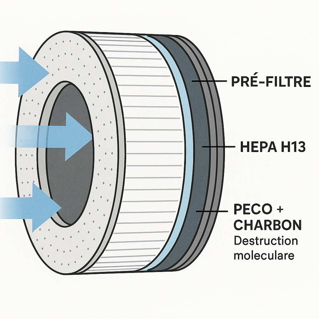 Filtre PECO-HEPA Tri-Power